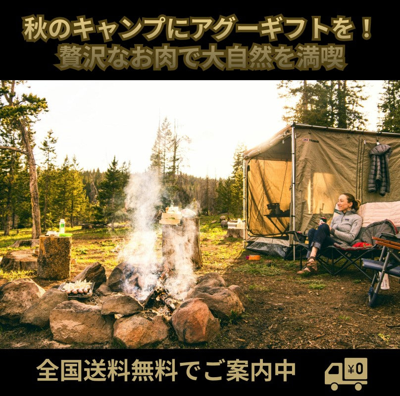秋のキャンプにアグーギフトを!贅沢なお肉で大自然を満喫